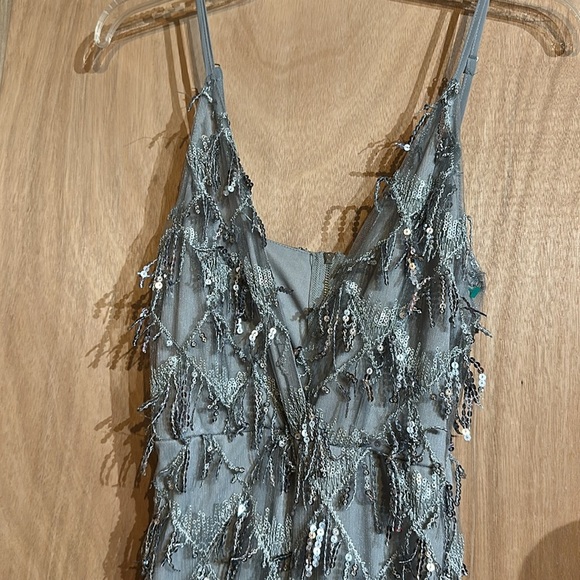 PrettyLittleThing Glittering Silver Jumpsuit - Picture 4 of 5